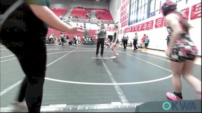 98 lbs Semifinal - Alice Martin, Little Axe Takedown Club vs Maleea LaFever, Newcastle Youth Wrestling