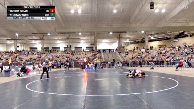 A 150 lbs Semifinal - Jeremy Mills, Montgomery Central High School vs Thomas York, Station Camp High School