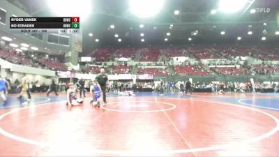 106 lbs Semifinal - Bo Strader, Eastside United vs Ryder Vanek, Cut Bank