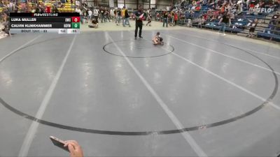 45 lbs Quarterfinal - Calvin Klinkhammer, Hot Springs Youth Wrestling vs Luka Muller, Sheridan Wrestling Club