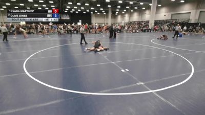 140 lbs Champ. Rd Of 16 - Ilyana Martinez, Rough Riders Wrestling vs Olive Jones, Lawrence Elite Wrestling Club
