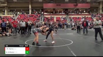 125 lbs 3rd Place Match - Max Harris, Maize Wrestling Club vs Brodye Kocher-Munoz, WR - Topeka Blue Thunder