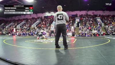 150 lbs Finals (8 Team) - Trevor Boone, Lowell HS vs Jacob Hodge, Fowlerville HS