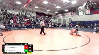 165 lbs Quarterfinal - Angel Gonzalez, Valhalla vs Giancarlo Tolentino, Coastal Academy