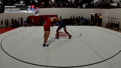 86 kg Champ. Round 1 - Miles Curtis, Laker Wrestling Club vs Caleb Uhlenhopp, Brunson UVRTC