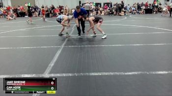 96 lbs Round 3 (4 Team) - Cam Hook, Team Shutt vs Jake Simeone, Warhawks Black