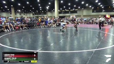 106 lbs Round 3 (6 Team) - Aidan Thai, BRAWL Black vs Robert Felix, Techfall Black