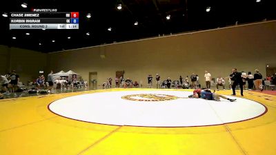 138 lbs Cons. Round 2 - Chase Jimenez, NM vs Korbin Ingram, OK