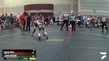 78 lbs Semis & 1st Wrestleback (8 Team) - Royce Beal, POWA vs Casen Becker, Untouchables Purple