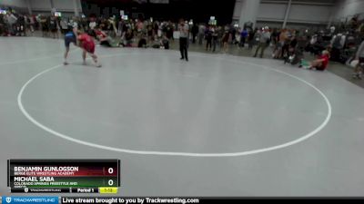 138 lbs Champ. Round 4 - Benjamin Gunlogson, Berge Elite Wrestling Academy vs Michael Saba, Colorado Springs Freestyle And Greco