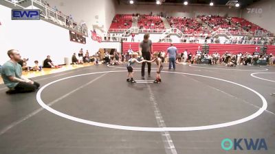 40 lbs Consolation - Junior Garcia, Midwest City Bombers Youth Wrestling Club vs Henrik Goodgion, Chandler Takedown Club