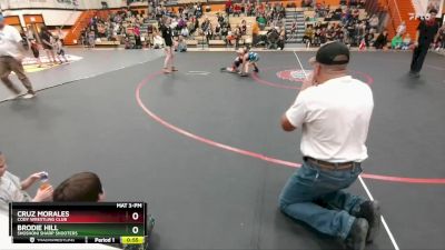 63 lbs Quarterfinal Cruz Morales Cody Wrestling Club vs Brodie Hill Shoshoni Sharp Shooters