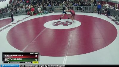 135 lbs Semifinal - Kaitlyn Marshall, Legacy vs Noelani Almogela, Desert Oasis