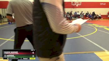 150 lbs Cons. Round 3 - Ty Deering, Dike-New Hartford vs Mason Warnke, Clarion-Goldfield-Dows