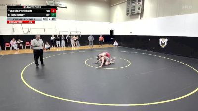 157 lbs Champ. Round 2 - Jessie Franklin, Wabash vs Chris Scott, Indiana Tech