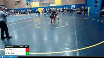 135lbs Cons. Round 7 - Kiersten Lees, Washougal (Girls) vs Leslie Sanchez, Ephrata (Girls)