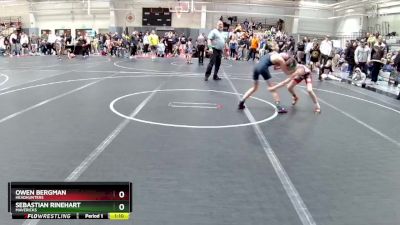 85 lbs Semifinal - Sebastian Rinehart, Mavericks vs Owen Bergman, Headhunters