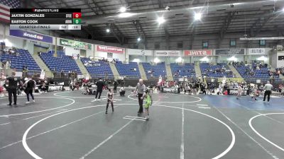 46 lbs Quarterfinal - Carson Dick, Team Grand Valley Elite vs Isaac Wicks, Englewood LiveWire