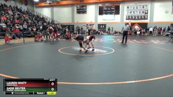 110 lbs Quarterfinal - Lauren Whitt, Cedar Falls vs Sadie Reuter, Prairie, Cedar Rapids