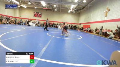 88-92 lbs Consolation - BRODY FOWLER, Broken Arrow Wrestling Club vs Cason Kopatz, Verdigris Youth Wrestling