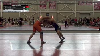 285 lbs Champ. Round 1 - Carl DiGiorgio, Coast Guard vs Emre Sensoy, Trinity (CT)