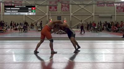 285 lbs Champ. Round 1 - Carl DiGiorgio, Coast Guard vs Emre Sensoy, Trinity (CT)