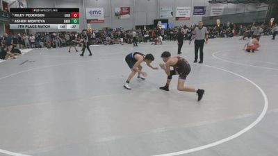 113 lbs 7th Place Match - Asher Montoya, Basement Brawlers vs Riley Pedersen, GI Grapplers