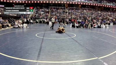 2A 126 lbs Quarterfinal - Ayden Sumners, Wheatmore vs Braulio Nolasco Rayo, Louisburg Magnet High School