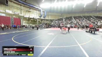 Girls 100 lbs Champ. Round 2 - Onica Sanchez, Granger (Girls) vs Genesis Berg, Columbia (Burbank) (Girls)