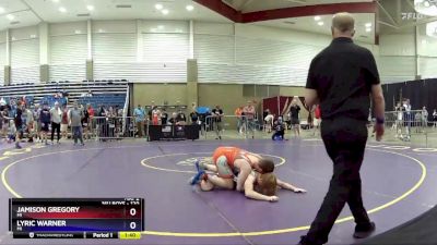 120 lbs Quarterfinal - Jamison Gregory, MI vs Lyric Warner, MI