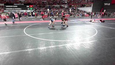 125 lbs Champ. Round 1 - Addison Dunn, West Bend Wildcats vs Annabelle Russell, New Holstein