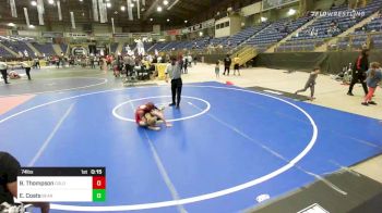 74 lbs 5th Place - Braden Thompson, Colorado Outlaws vs Easton Coats, Bear Cave WC