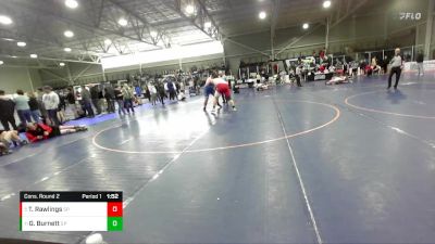 285 lbs Cons. Round 2 - Garrett Burnett, WEBER WARRIOR WRESTLING vs Tyler Rawlings, Spanish Fork