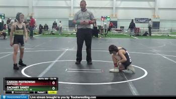 72-76 lbs Round 3 - Zachary Sandy, Jacket Wrestling Clud vs Carson Piotrowski, Unattached