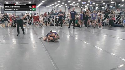 65 lbs Round 3 (12:30pm Saturday) - Mariana Ortiz, Lady Reapers vs Brielle Shannon, Florida Elite