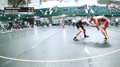 184 lbs Cons. Round 1 - Bradley Mayse, GVSU vs Easton Belifore, Edinboro