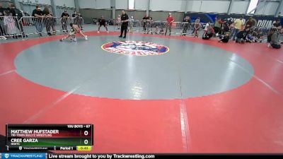 67 lbs Semifinal - Matthew Hufstader, Tri-Town Bullyz Wrestling vs Cree Garza, INWTC