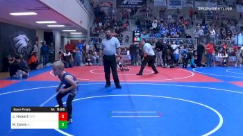 52 lbs Semifinal - Jace Hebert, Poteau Youth Wrestling vs Mahkai Davis, Blue T Panthers