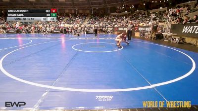 85 lbs Consi Of 16 #2 - Lincoln Booth, Sebolt Wrestling Academy vs Brian Baca, Juggernaut Wrestling Club