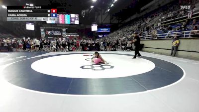 110 lbs Cons. Sub-rd Of 32 - Maggie Campbell, MA vs Kaira Acosta, KS