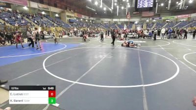 137 lbs 3rd Place - Carson Lucius, Scottsbluff WC vs Korbyn Barent, Team Champs