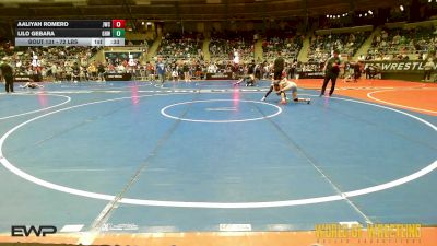 72 lbs Consi Of 4 - Aaliyah Romero, Juggernaut Wrestling Club vs Lilo Gebara, Greater Heights Wrestling