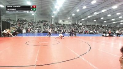 120 lbs Quarterfinal - Kymah Gummow, NY vs Caleb Kirk, LA