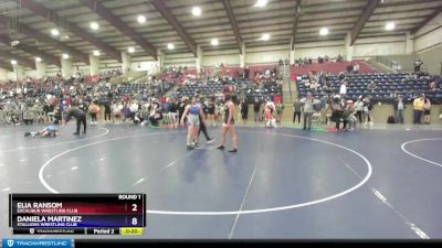 100 lbs Round 1 - Alicia Hansen, Murray Atlas vs Isabella Patino, Grantsville Wrestling Club