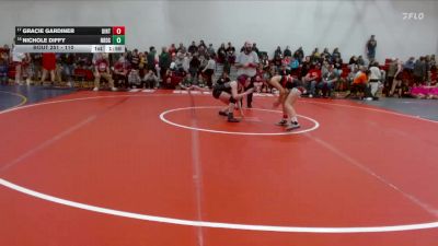 110 lbs Cons. Round 2 - Nichole Diffy, North Ridge vs Gracie Gardiner, Uintah