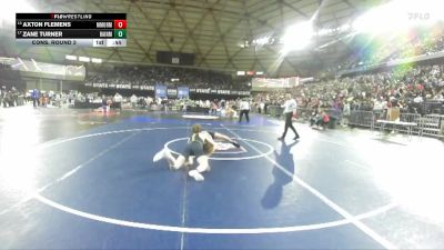 Boys 2A 150 lbs Cons. Round 2 - Axton Flemens, Mark Morris vs Zane Turner, Bainbridge