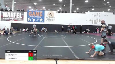 70 lbs Rr Rnd 2 - Zayne Young, Steel Valley Renegades vs Chase Richter, Mosers Mat Club