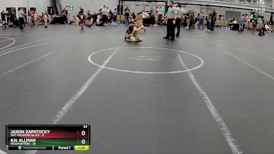 100 lbs Placement (4 Team) - Jaxon Zapatocky, Mat Assassins Black vs Kai Allman, Headhunters