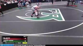 106 lbs Quarterfinal - Tel Geyer, Cedaredge vs Jordan Duran, Center