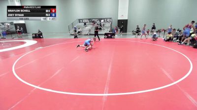 100 lbs Braylon Schell, South Dakota Blue vs Joey Synan, Pennsylvania Blue